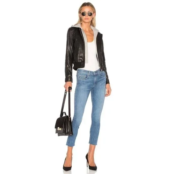 Rag & Bone Ankle Skinny Jean In Lucky Rouge Size 28 - Picture 8 of 8